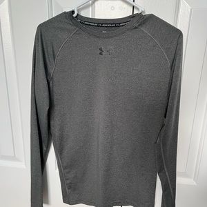 Under Armour Mens Large Long sleeve heat gear compression shirt Grey